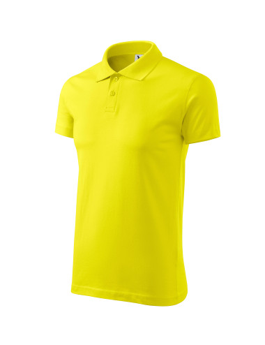 Koszulka polo męska single j. 202 cytrynowy Adler Malfini