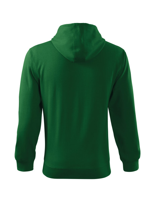 Men`s sweatshirt trendy zipper 410 bottle green Adler Malfini