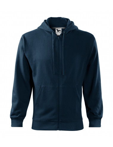 Men`s sweatshirt trendy zipper 410 navy blue Adler Malfini