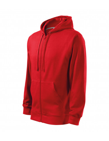 Men`s sweatshirt trendy zipper 410 red Adler Malfini
