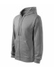 Men`s sweatshirt trendy zipper 410 dark gray melange Adler Malfini