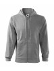 2Men`s sweatshirt trendy zipper 410 dark gray melange Adler Malfini