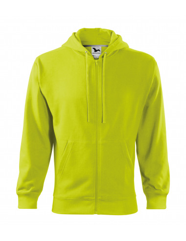 Men`s sweatshirt trendy zipper 410 lime Adler Malfini