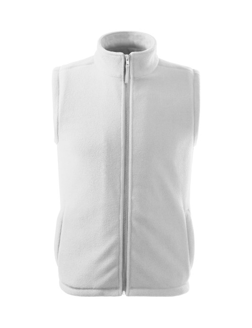 Unisex fleece vest next 518 white Adler Rimeck