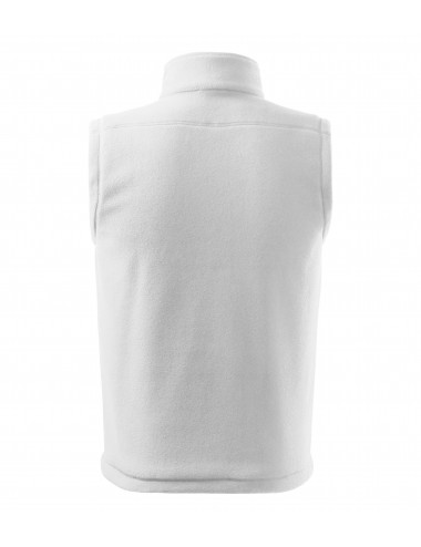 Unisex fleece vest next 518 white Adler Rimeck