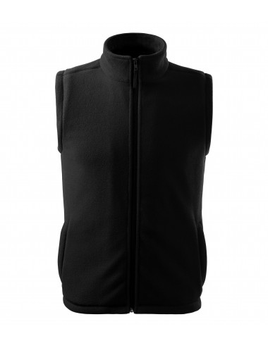 Unisex fleece vest next 518 black Adler Rimeck