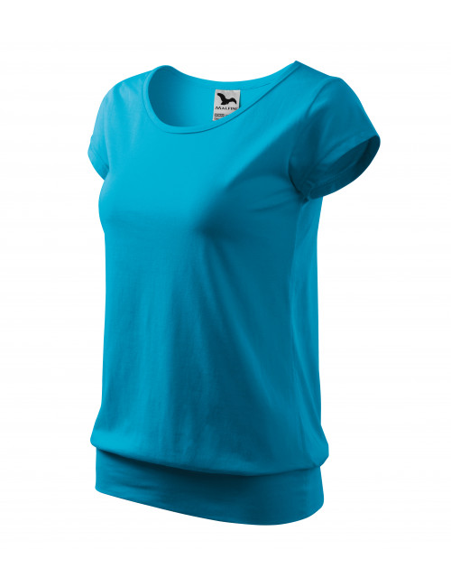 Women`s t-shirt city 120 turquoise Adler Malfini