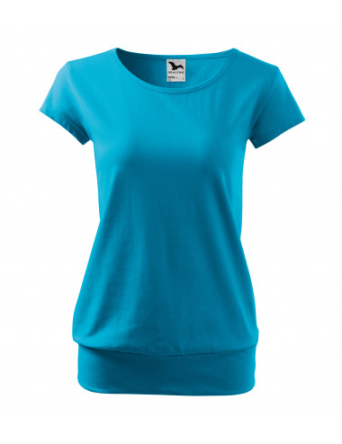 Women`s t-shirt city 120 turquoise Adler Malfini