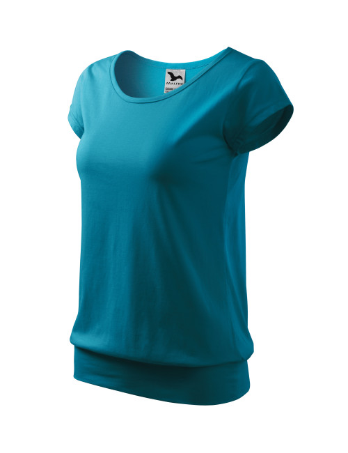 Damen T-Shirt City 120 Dunkeltürkis Adler Malfini