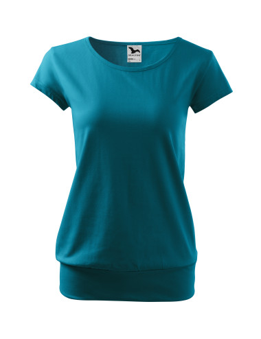 Damen T-Shirt City 120 Dunkeltürkis Adler Malfini
