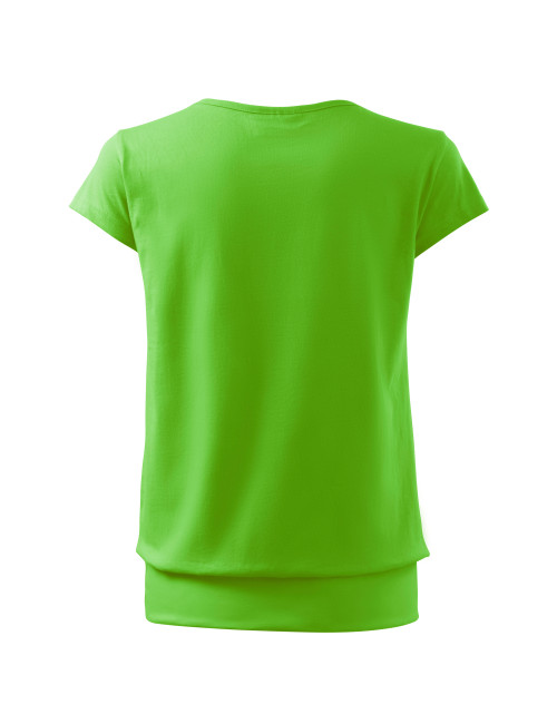 Adler MALFINI Damen T-Shirt City 120 grüner Apfel mit Aufdruck