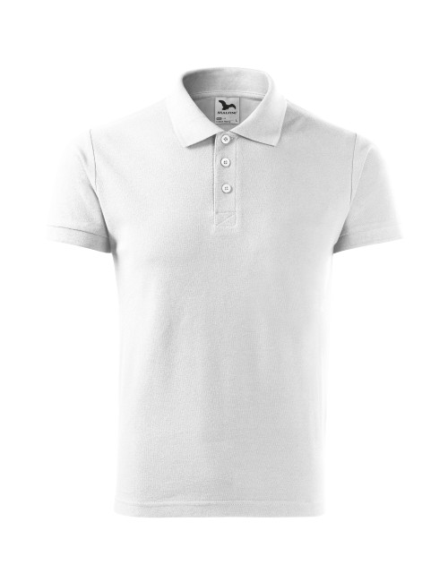 Men`s polo shirt cotton heavy 215 white Adler Malfini