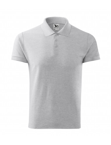 Men`s polo shirt cotton 212 light gray melange Adler Malfini