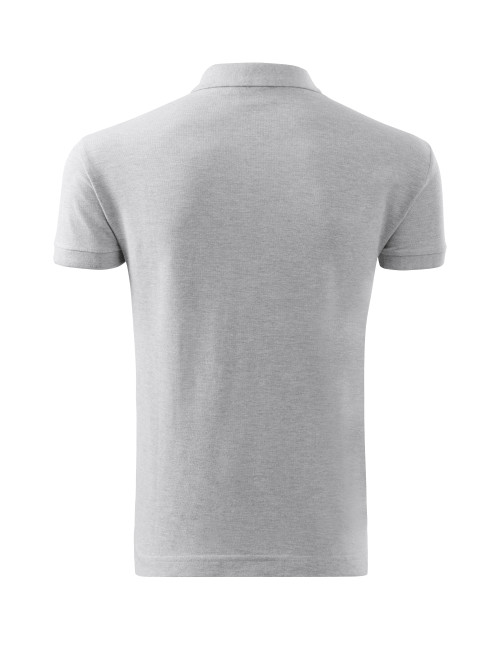 Koszulka polo męska cotton 212 jasnoszary melanż Adler Malfini