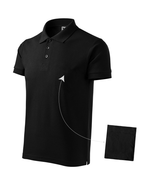 Men`s polo shirt cotton 212 black Adler Malfini