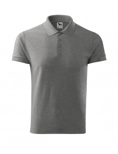 Men`s polo shirt cotton 212 dark gray melange Adler Malfini