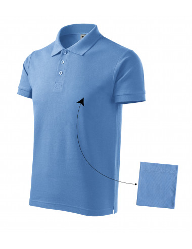 Koszulka polo męska cotton 212 błękitny Adler Malfini