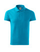 Adler MALFINI Men`s polo shirt Cotton 212 turquoise with print, embroidery