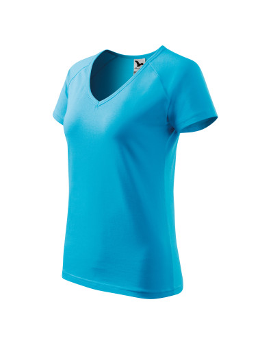 Damen-Werbe-T-Shirt mit tiefem Ausschnitt mit Ihrem eigenen Logo, Aufdruck und Stickerei