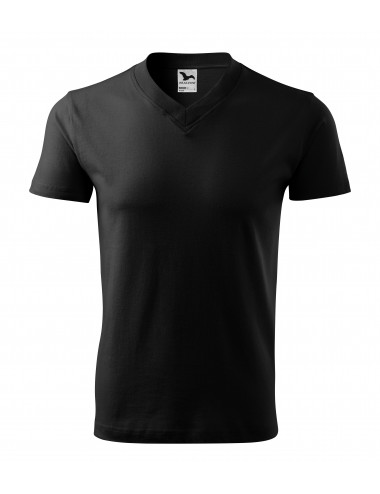 Unisex-T-Shirt mit V-Ausschnitt 102 schwarz Adler Malfini