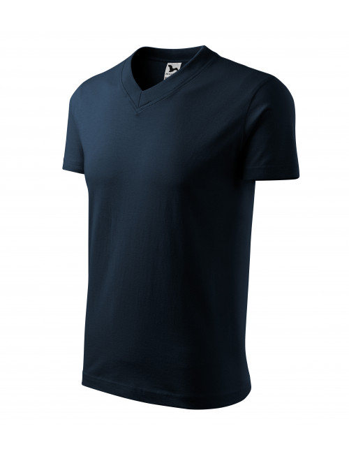 Unisex-T-Shirt mit V-Ausschnitt 102 Marineblau Adler Malfini