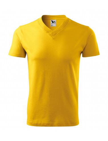 Unisex v-neck t-shirt 102 yellow Adler Malfini