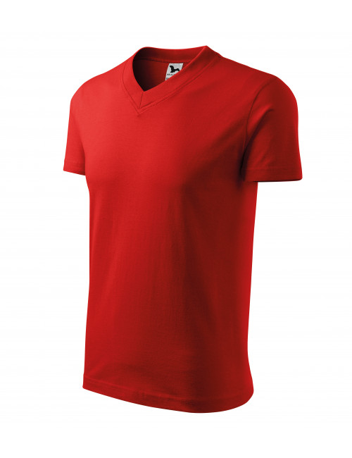 Unisex-T-Shirt mit V-Ausschnitt 102 rot Adler Malfini