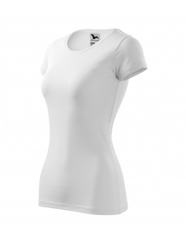 Koszulka damska slim-fit dopasowana 5% elestan glance 141 biała Malfini