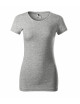 2Slim-Fit-T-Shirt für Damen, 5 % Elestan, Look 141, dunkelgrau meliert, Malfini