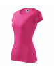Koszulka damska slim-fit dopasowana 5% elestan glance 141 czerwień purpurowa Malfini