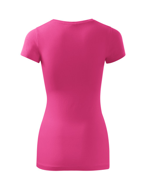 Koszulka Damska SLIM-FIT dopasowana 5% elestan GLANCE 141 czerwień pur