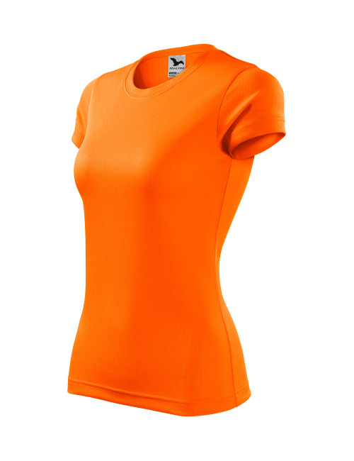 Damen-T-Shirt „Fantasie 140“ in Neonorange „Adler Malfini“.