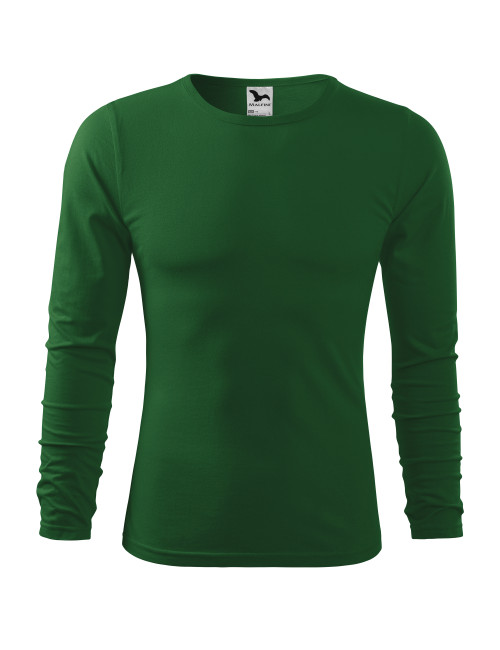 Adler MALFINI Herren T-Shirt Fit-T Langarm 119 flaschengrün