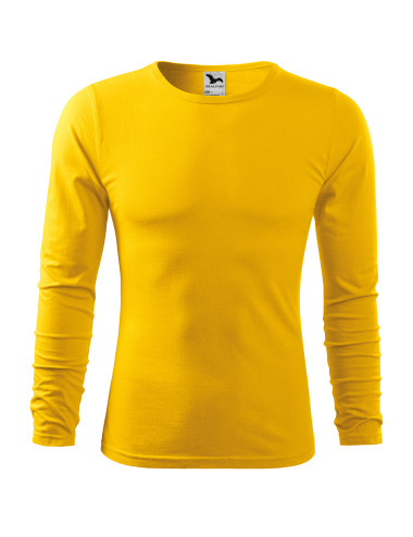Adler MALFINI Men`s Fit-T Long Sleeve 119 Yellow Apparel Embroidery