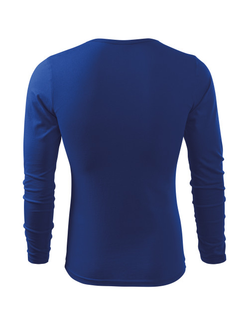Adler MALFINI Koszulka męska Fit-T Long Sleeve 119 chabrowy haft logo
