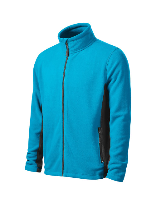 Adler MALFINI Men`s fleece Frosty 527 turquoise workwear with embroidery logo