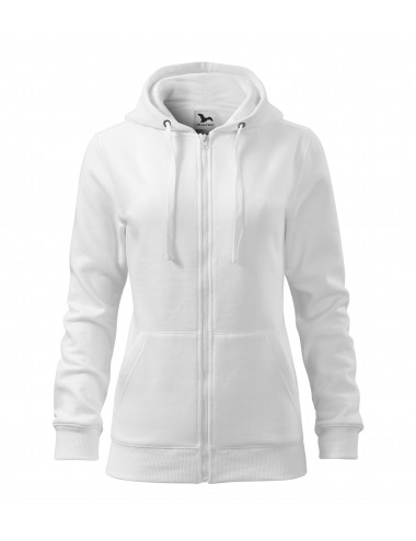 Women`s sweatshirt trendy zipper 411 white Adler Malfini