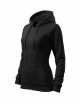 2Trendiges Damen-Sweatshirt mit Reißverschluss 411 schwarz Adler Malfini