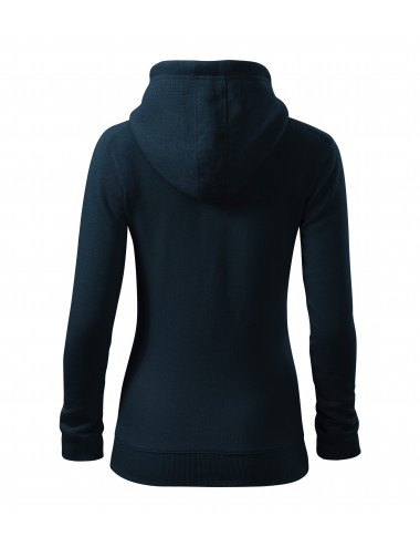 Women`s sweatshirt trendy zipper 411 navy blue Adler Malfini