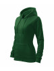 2Women`s sweatshirt trendy zipper 411 bottle green Adler Malfini