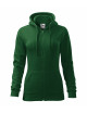 2Women`s sweatshirt trendy zipper 411 bottle green Adler Malfini