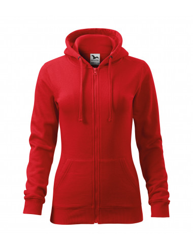 Trendiges Damen-Reißverschluss-Sweatshirt 411 rot von Adler Malfini