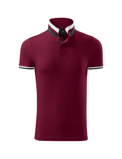 Koszulka polo męska collar up 256 garnet Adler Malfinipremium
