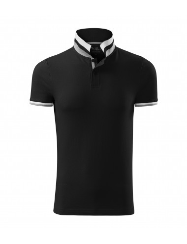 Collar up 256 men`s polo shirt black Adler Malfinipremium