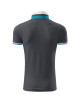 Men`s collar up 256 light anthracite polo shirt Adler Malfinipremium