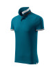 Collar up 256 petrol blue men`s polo shirt Adler Malfinipremium