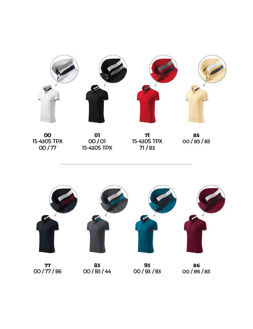 Herren Poloshirt Kragen bis 256 Petrolblau Adler Malfinipremium