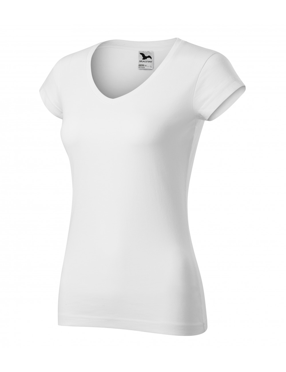 Damen-T-Shirt mit V-Ausschnitt 162 weiß Adler Malfini