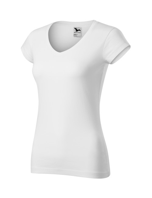 Damen-T-Shirt mit V-Ausschnitt 162 weiß Adler Malfini