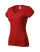Women`s t-shirt fit v-neck 162 red Adler Malfini